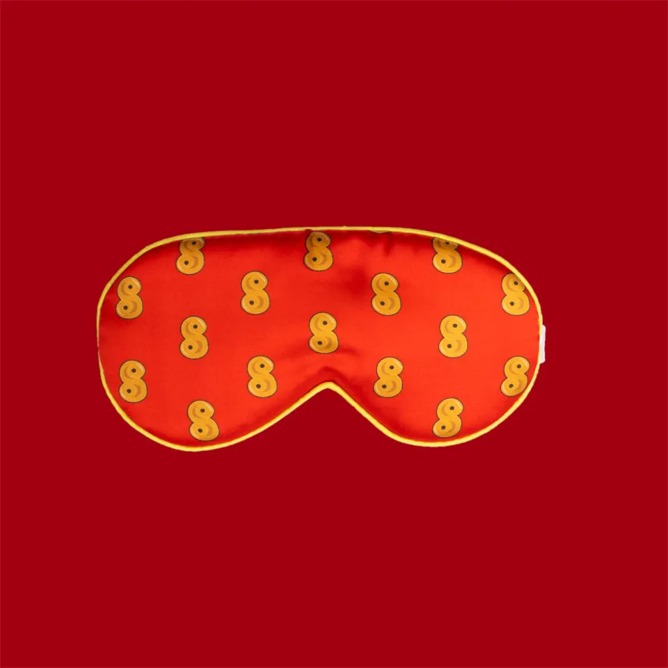 Svensk Husman Lussebullar sovemaske polyester jul
