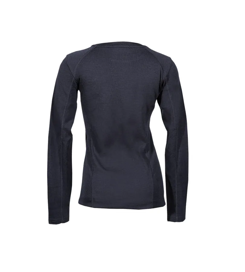 Point6 Base Layer Long Sleeve Mid-Weight Crew Neck Top undertrøje sort
