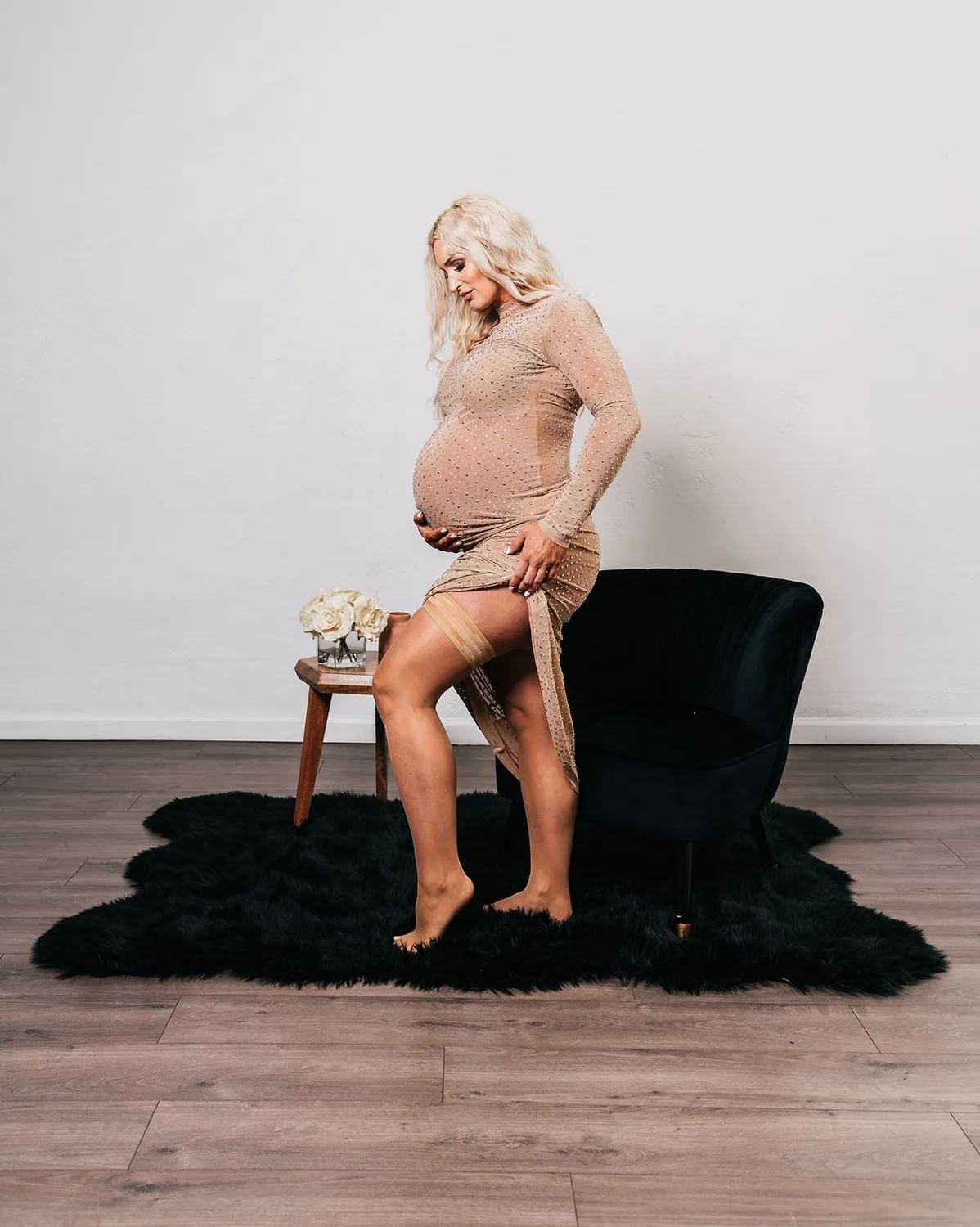 Kix'ies Jenny Champagne lårstrømper nude