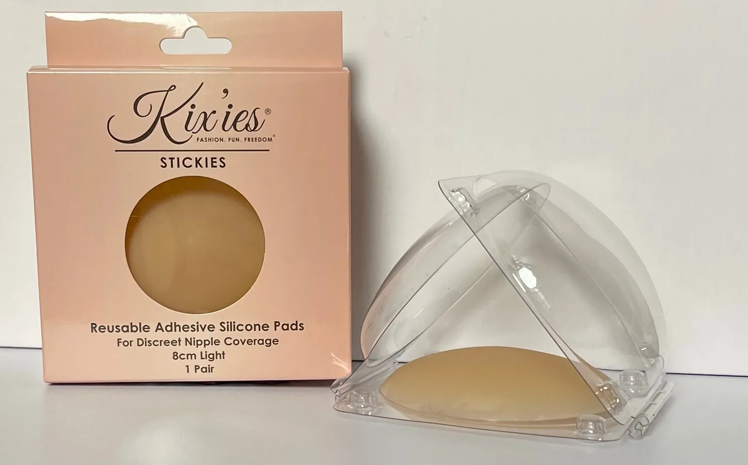 Kix'ies Stickies Silicone brystcovers lys genbrugelig