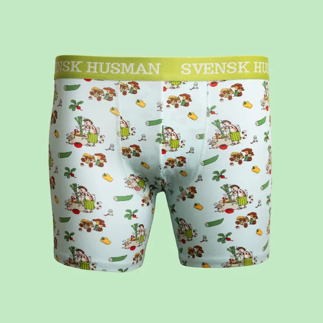 Svensk Husman Findus Grönsakssoppa boxershorts S bomuld