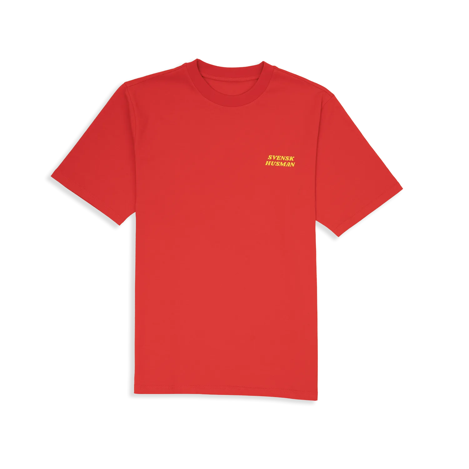 Svensk Husman Skiløb Lussebulle t-shirt rød oversize