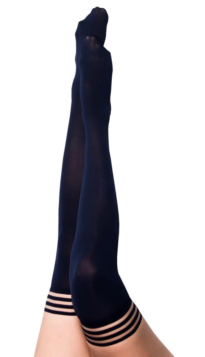 KIX'IES Selma opaque lårstrømper navy stay-up