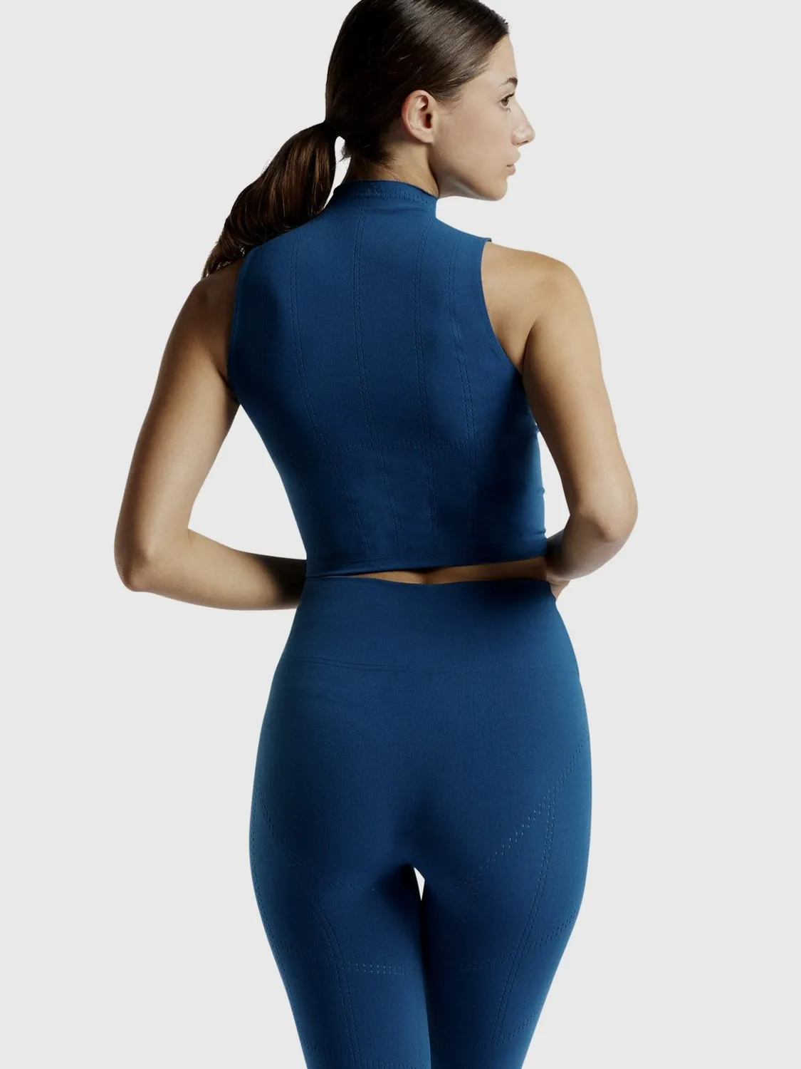 Fogal Balmora Crop Top Baltic sømløs BH-top