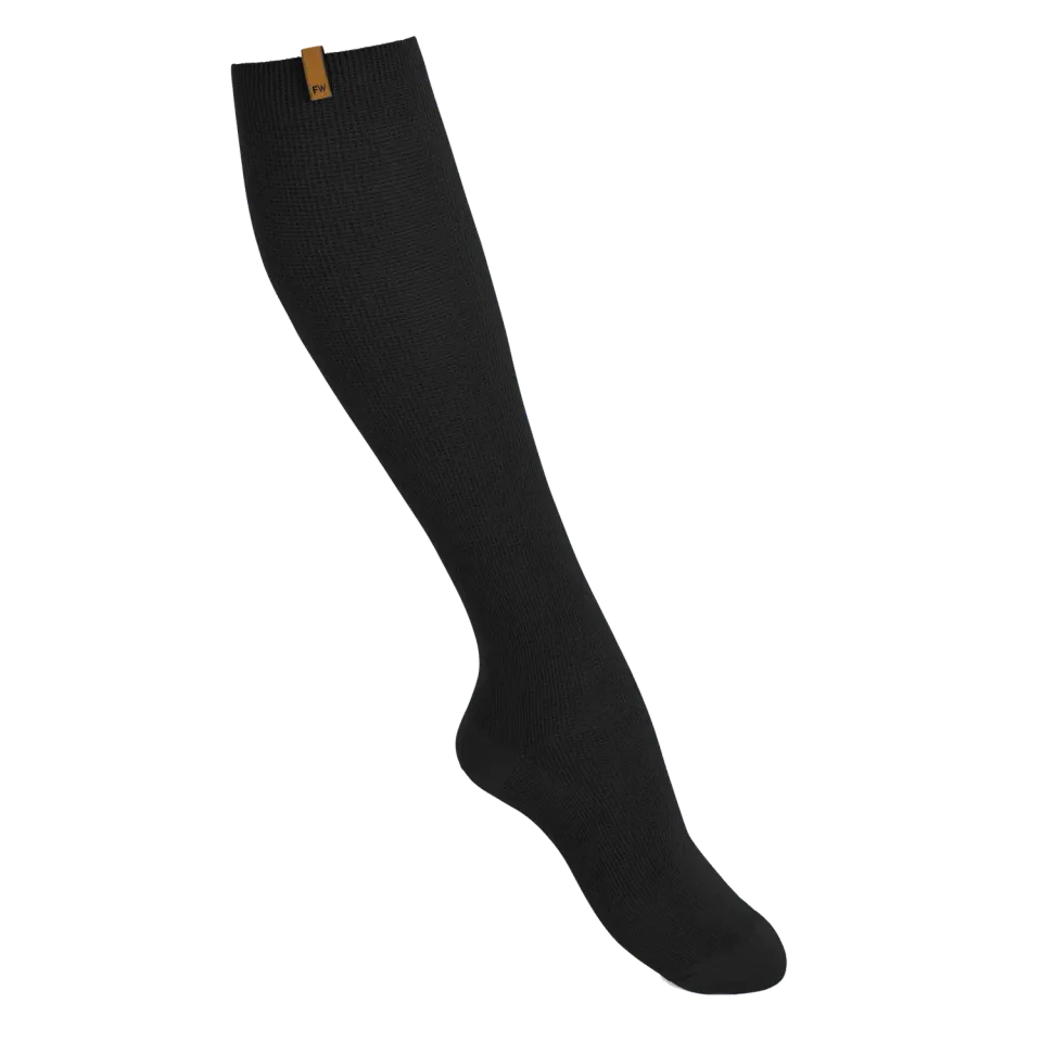 Funq Wear Original Classic støttestrømper sort tynd bomuld