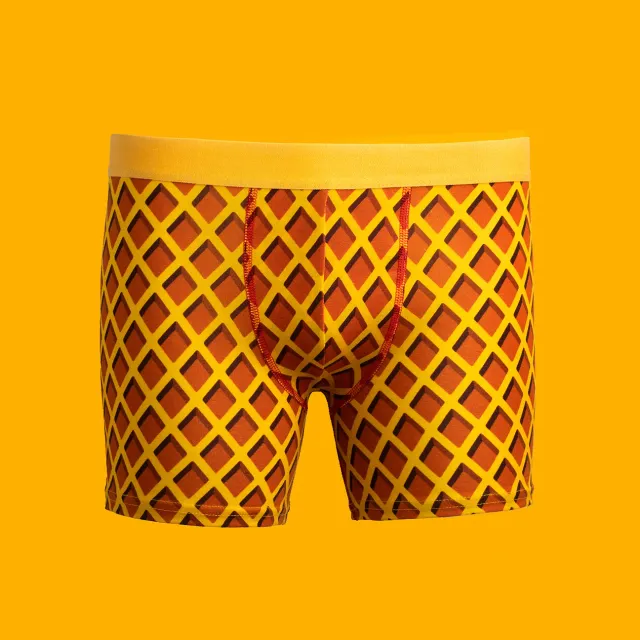 Svensk Husman Kexchoklad Boxer Biscuit Chokolade boxershorts gul brun