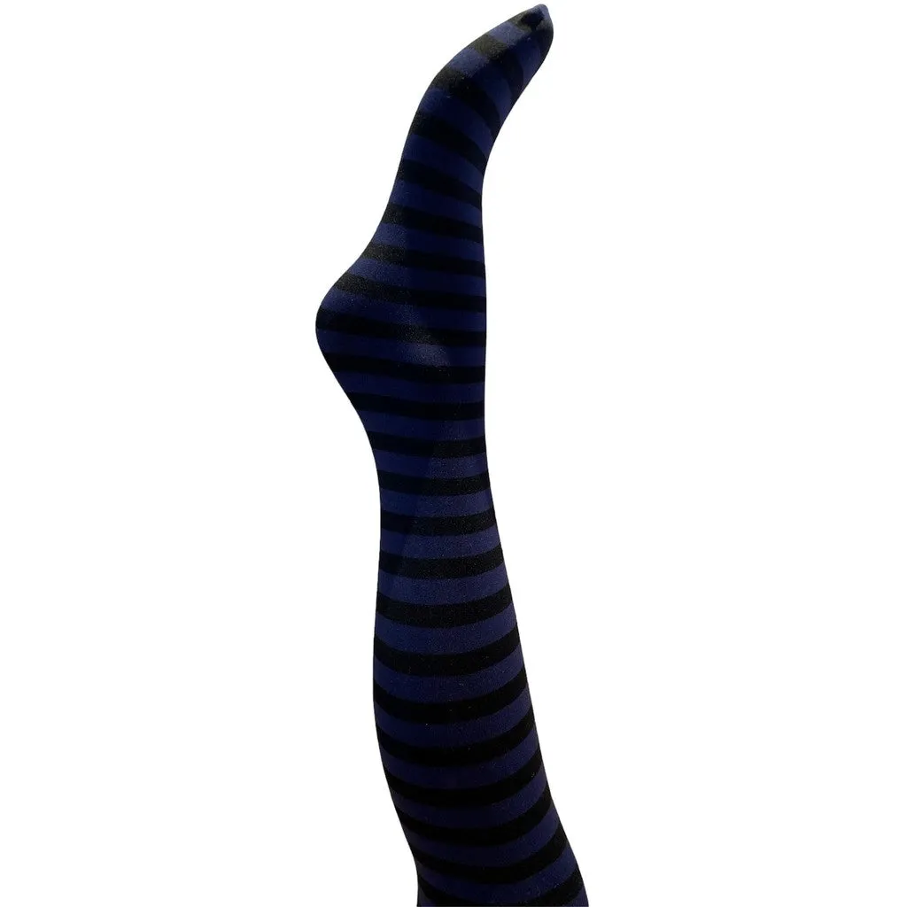 Moi Frida stripe strømpebukser navy str. 1-2