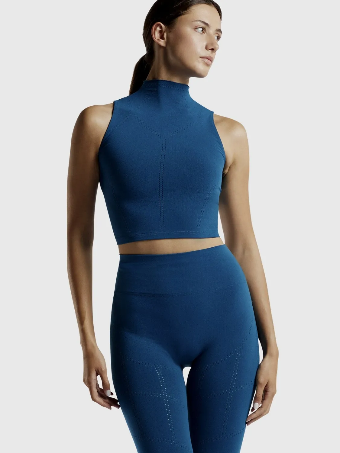 Fogal Balmora Crop Top Baltic sømløs BH-top