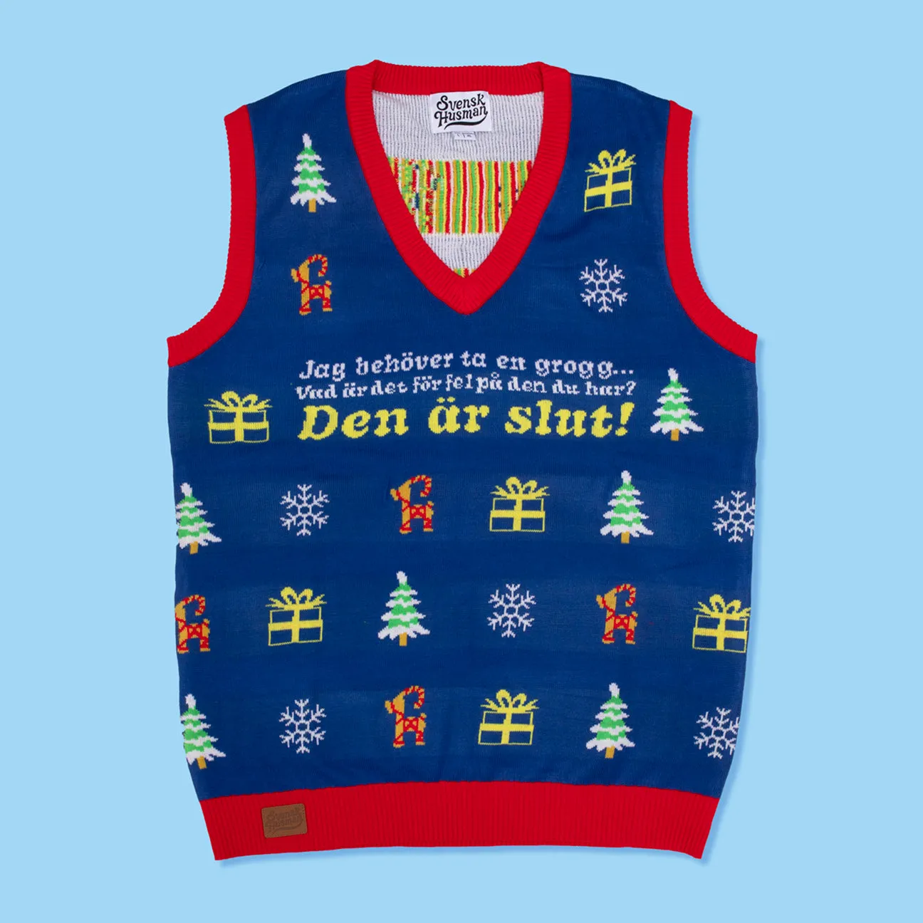 Svensk Husman Jeg skal have en drink vest dame rød