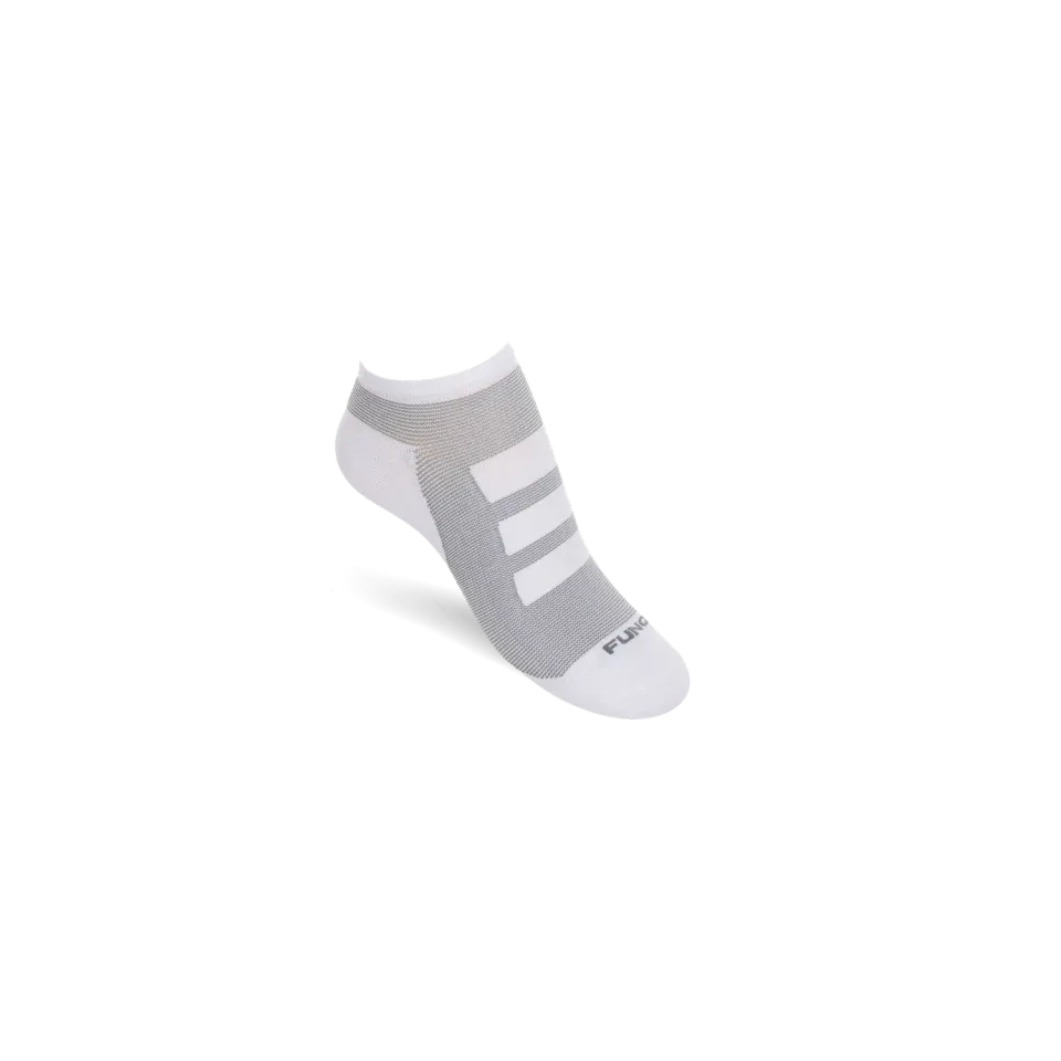 Funq Wear Light Weight no show strømper hvid tynd
