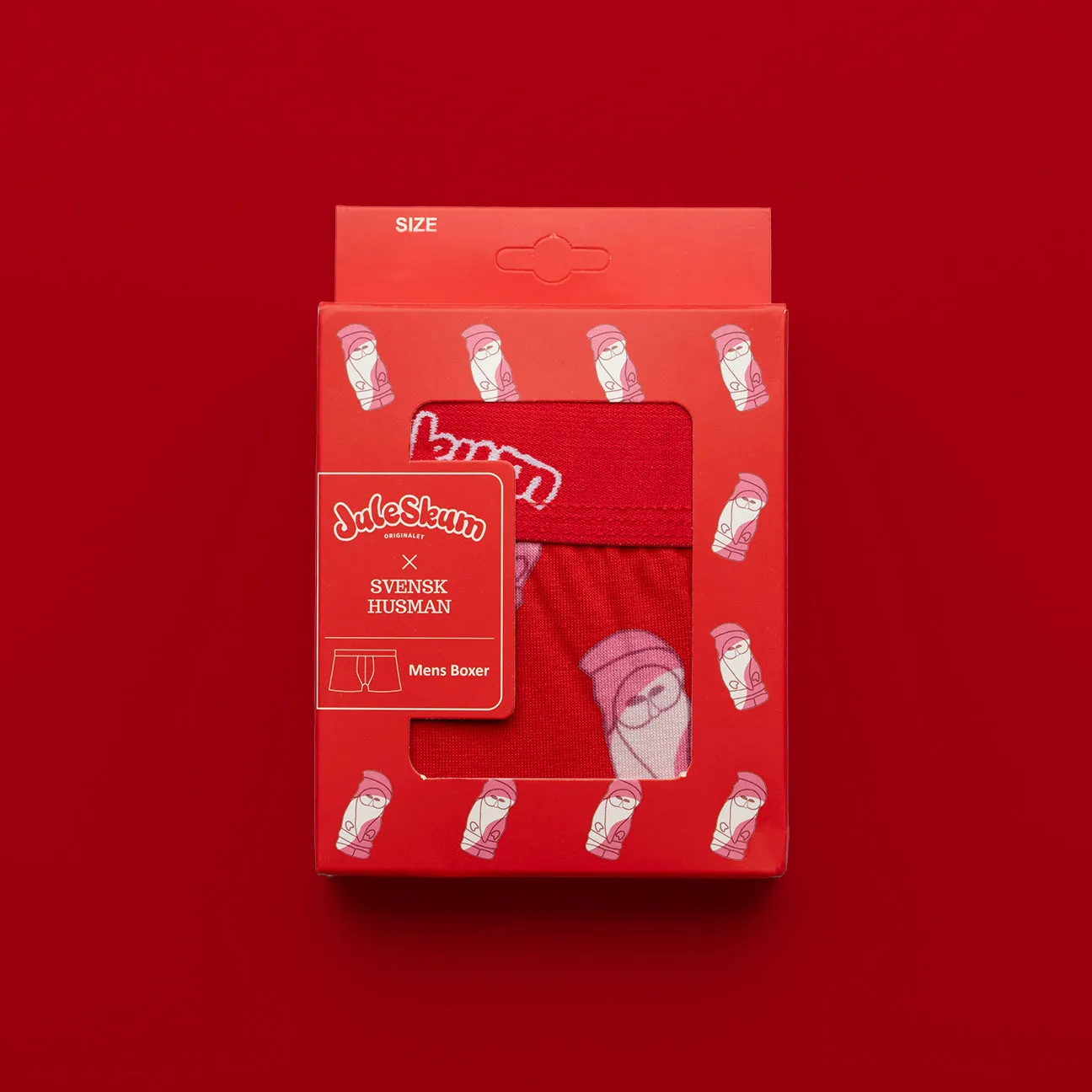 Svensk Husman Juleskum Original boxershorts L bomuld