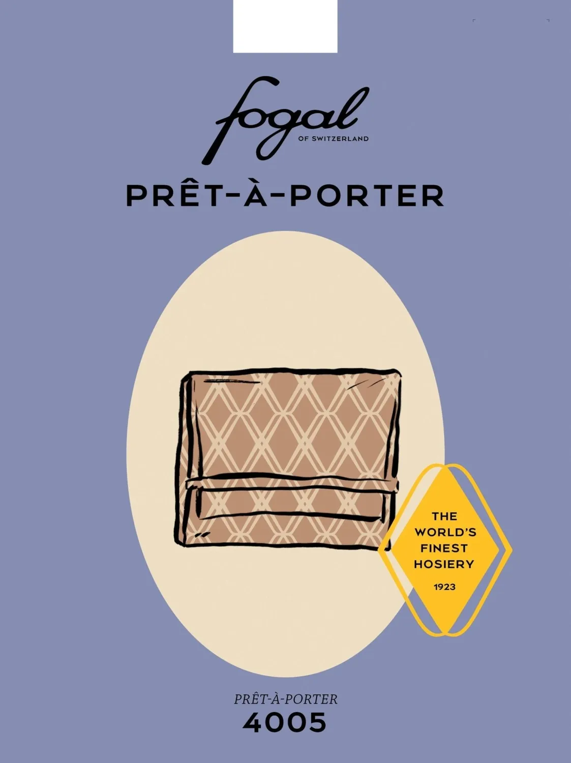 Fogal Prêt-à-Porter rejseetui beige satin one size