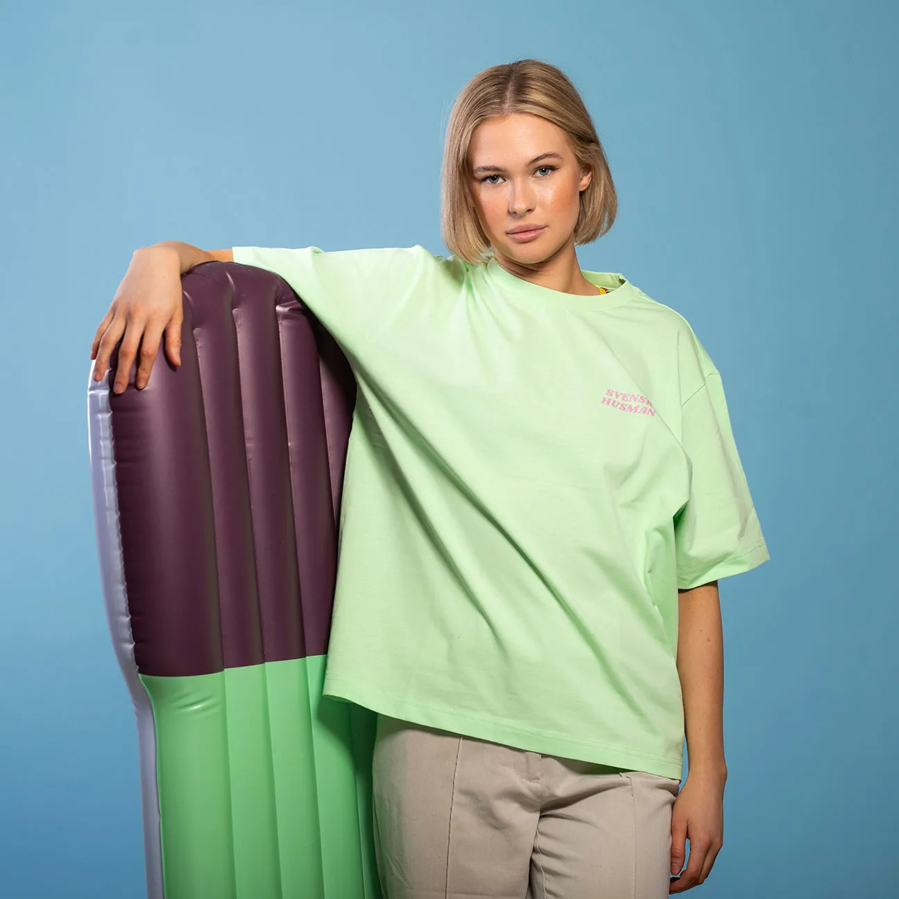 Svensk Husman Surfing Støvsuger T-shirt grøn