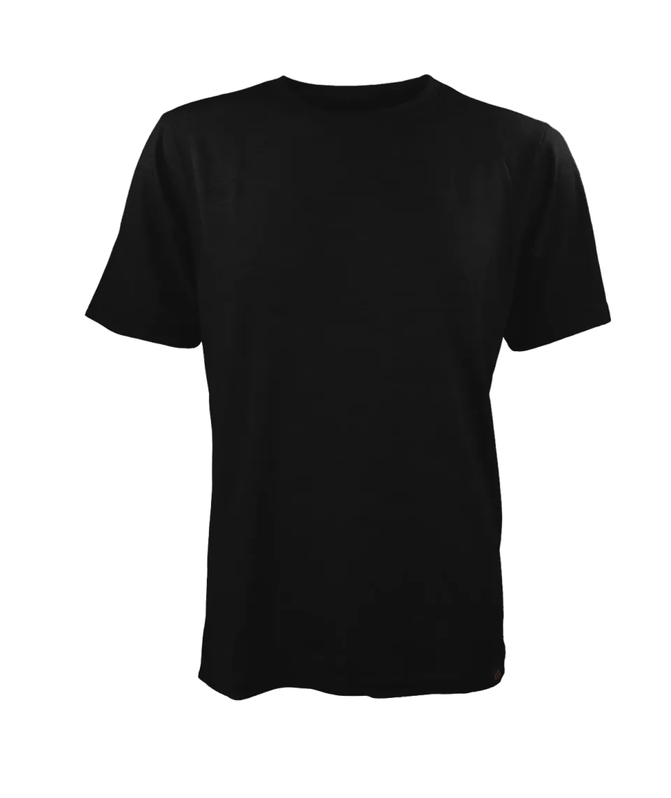 Point6 Alpine Mid-Weight uld t-shirt sort merino