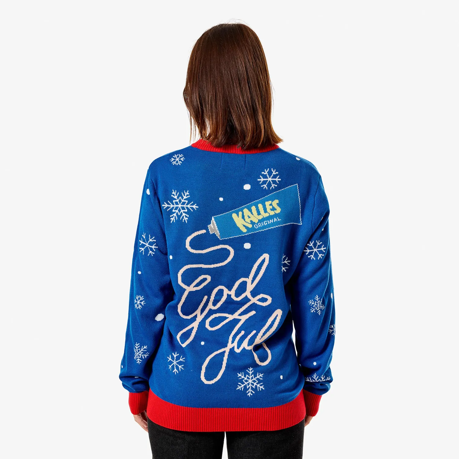 Svensk Husman Kalles Kaviar julesweater dame akryl