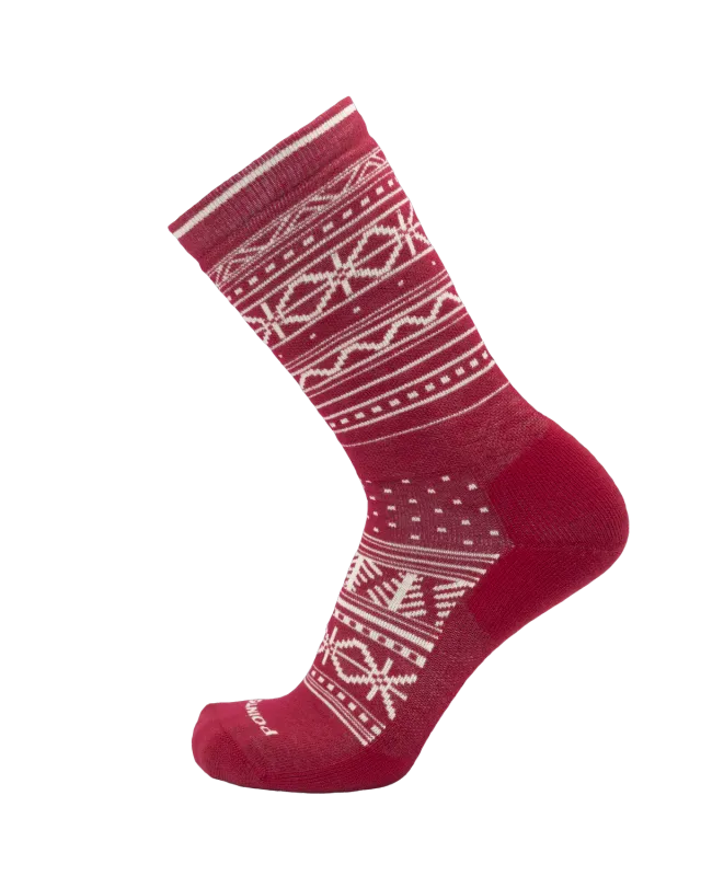 Point6 Holiday Medium Crew uldsokker Black medium polstring