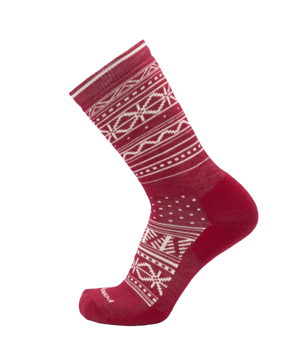 Point6 Holiday Medium Crew uldsokker Black medium polstring