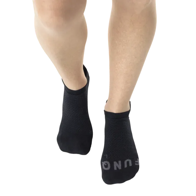 Funq Wear WIDE+ Active Low Cut sneakersokker sort