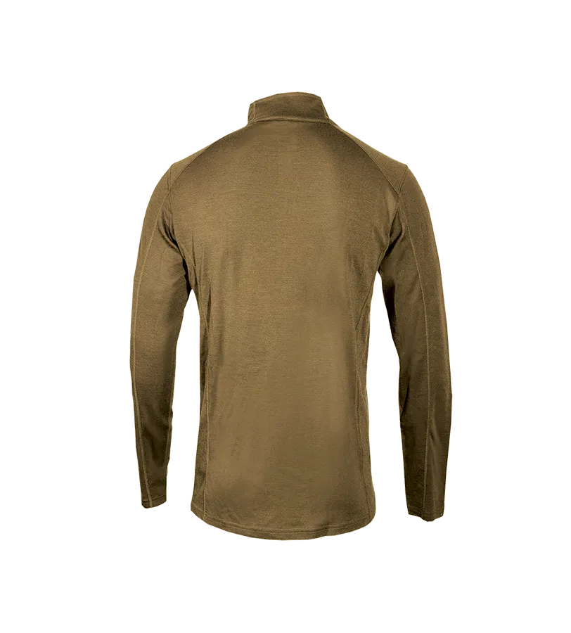 Point6 Mid-Weight 1/4 Zip undertrøje merinould sort