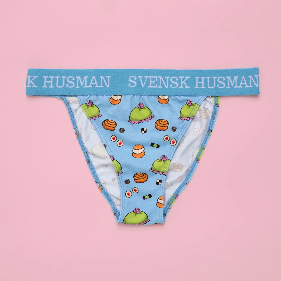 Svensk Husman FIKA tangatrusse babyblå bomuld 1-pak