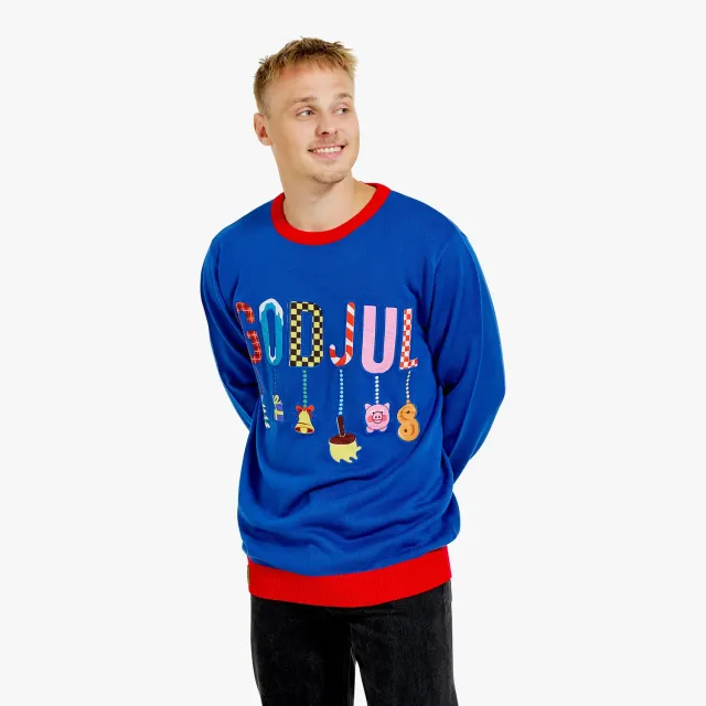 Svensk Husman God Jul juletrøje herre strik akryl