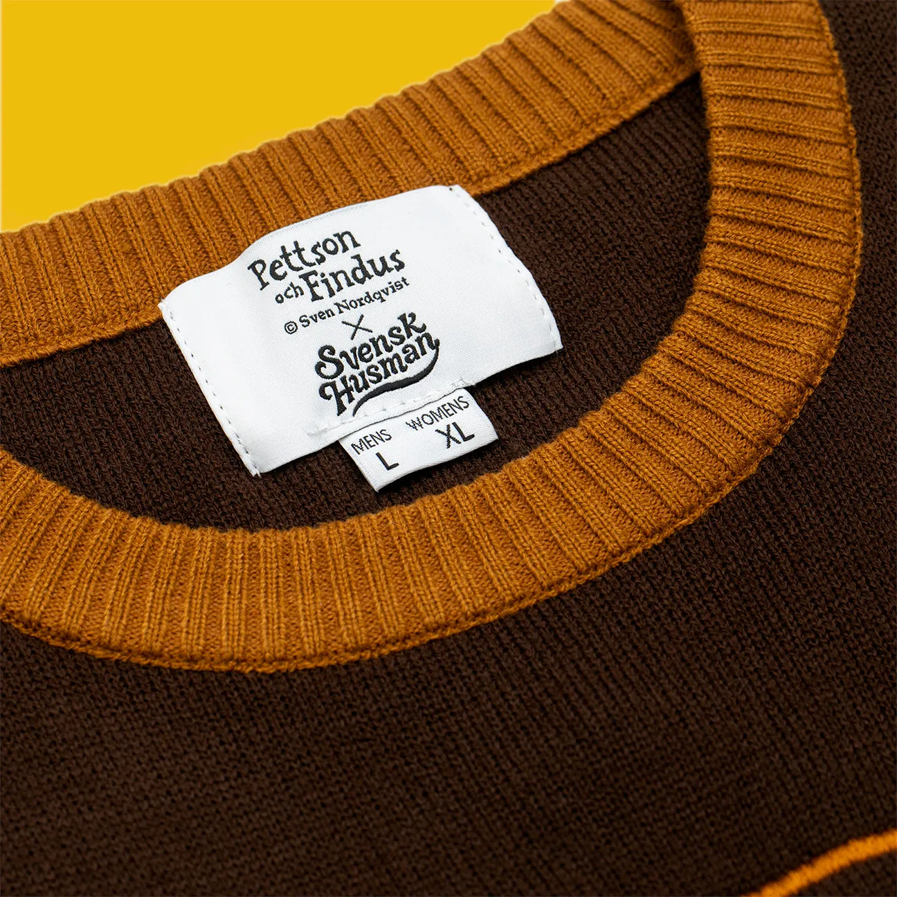Svensk Husman Pettson bager julesweater herre brun
