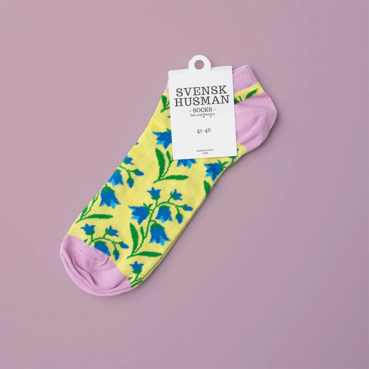 Svensk Husman Bluebell sneakersokker bomuld