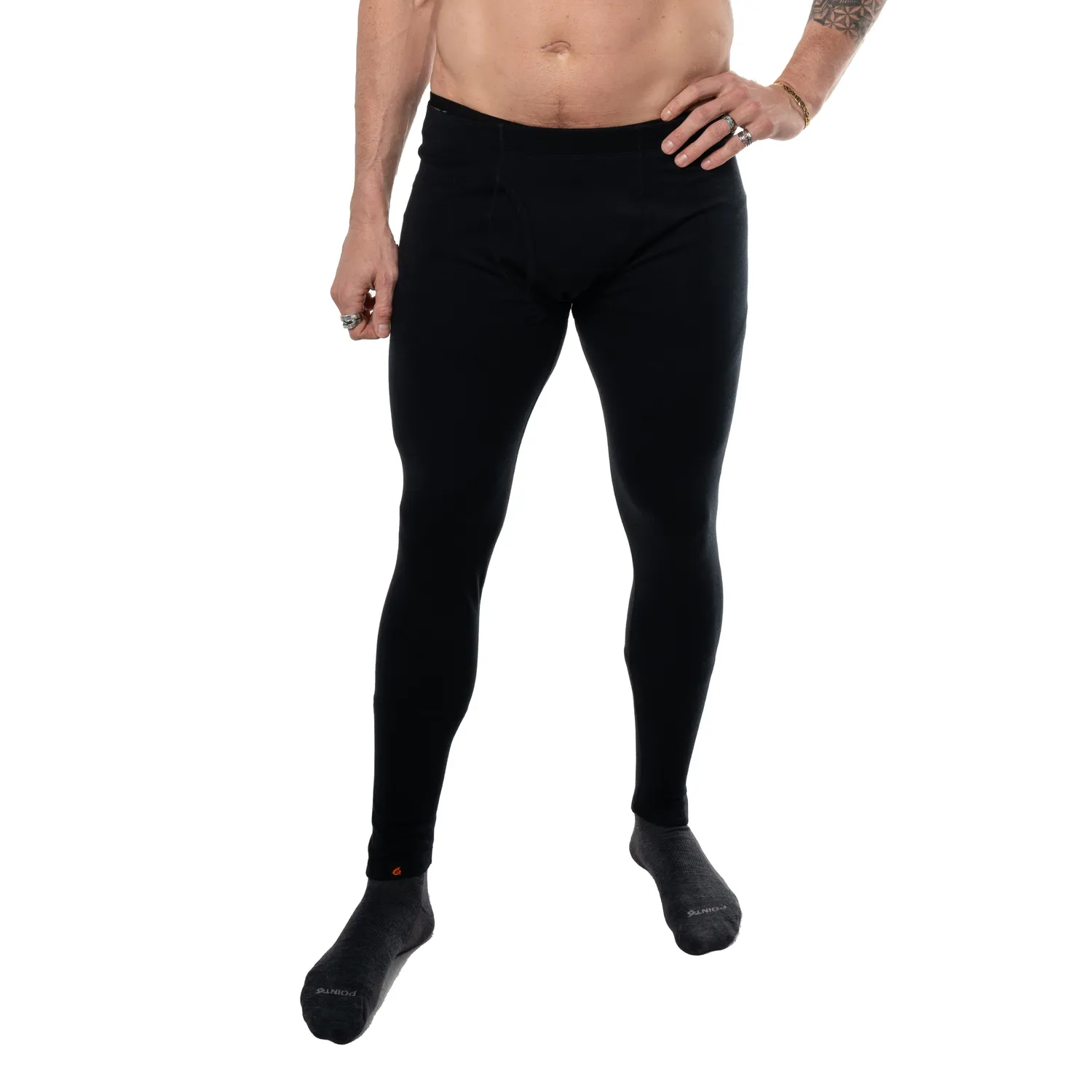 Point6 Base Layer Mid-Weight underbukser sort merino