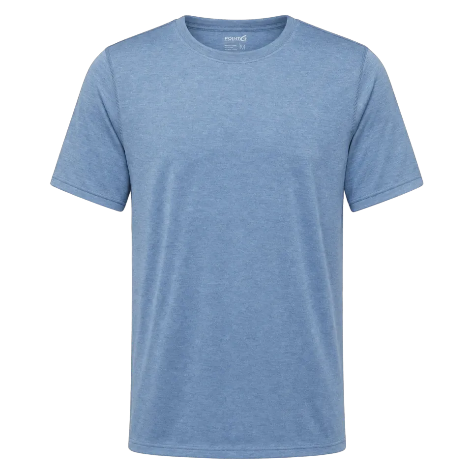 Point6 Merino Tencel t-shirt herre kort ærme UPF45