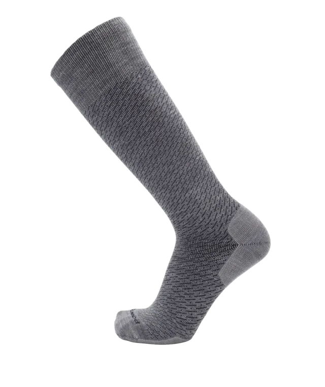 Point6 Mesh Compression støttestrømper uld stone