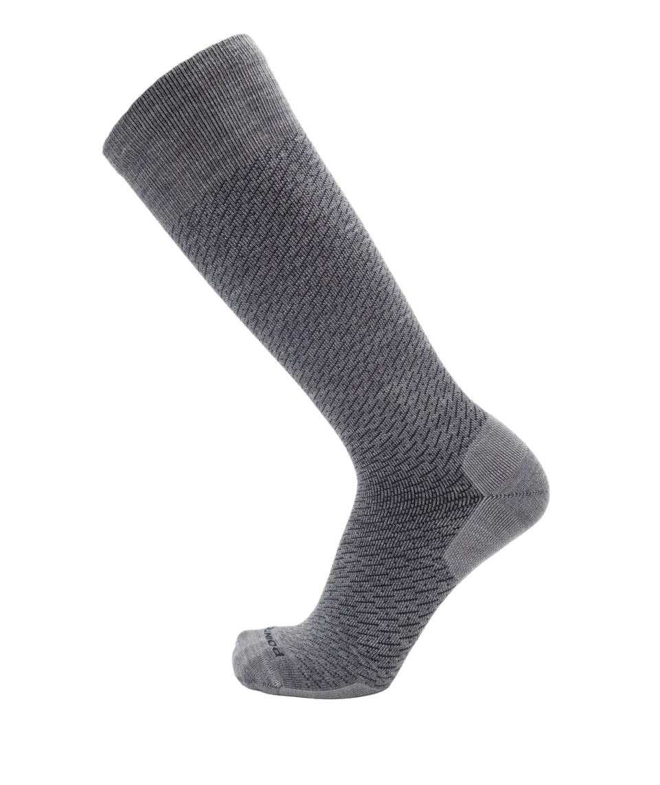 Point6 Mesh Compression støttestrømper uld stone