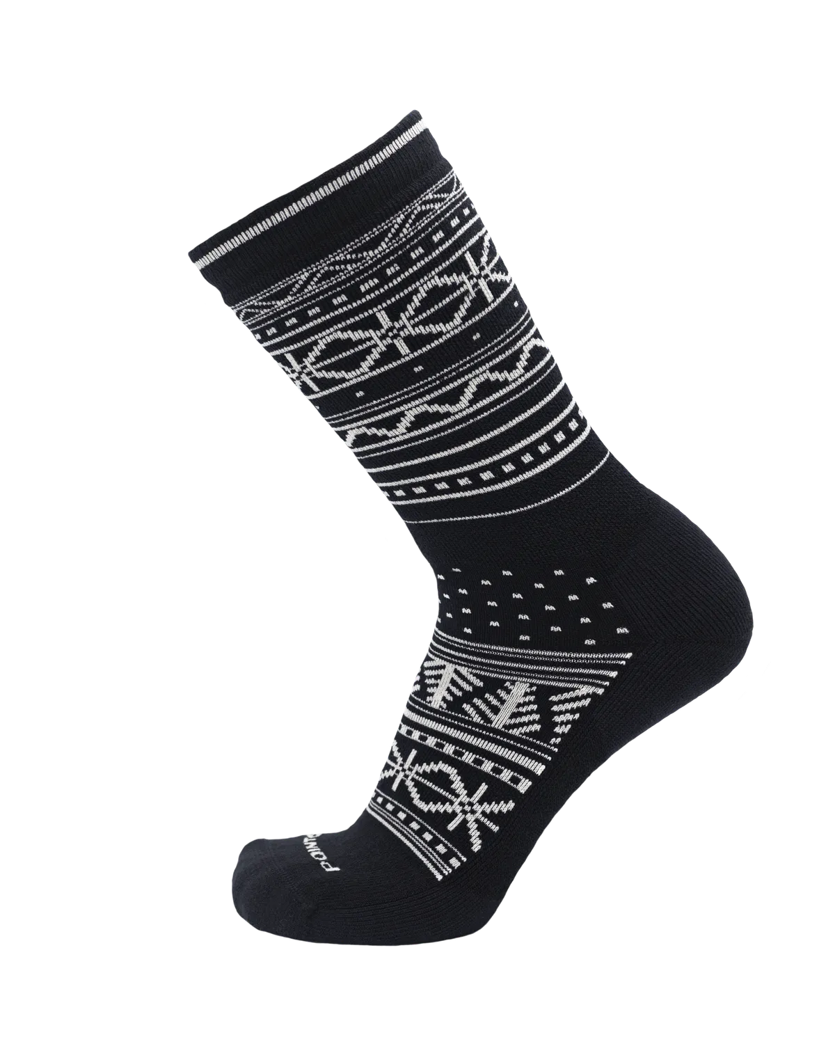 Point6 Holiday Medium Crew uldsokker Black medium polstring