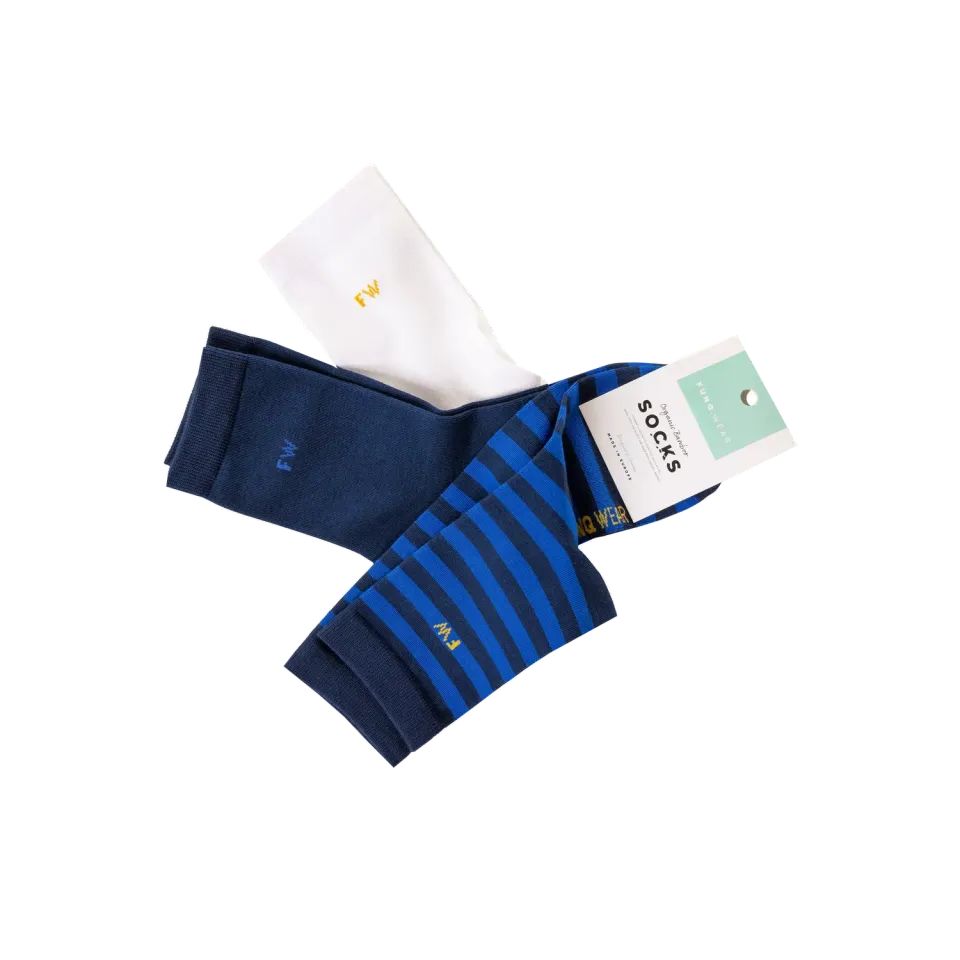 Funq Wear Natural Bambusstrømper Lav 3-pak Blød