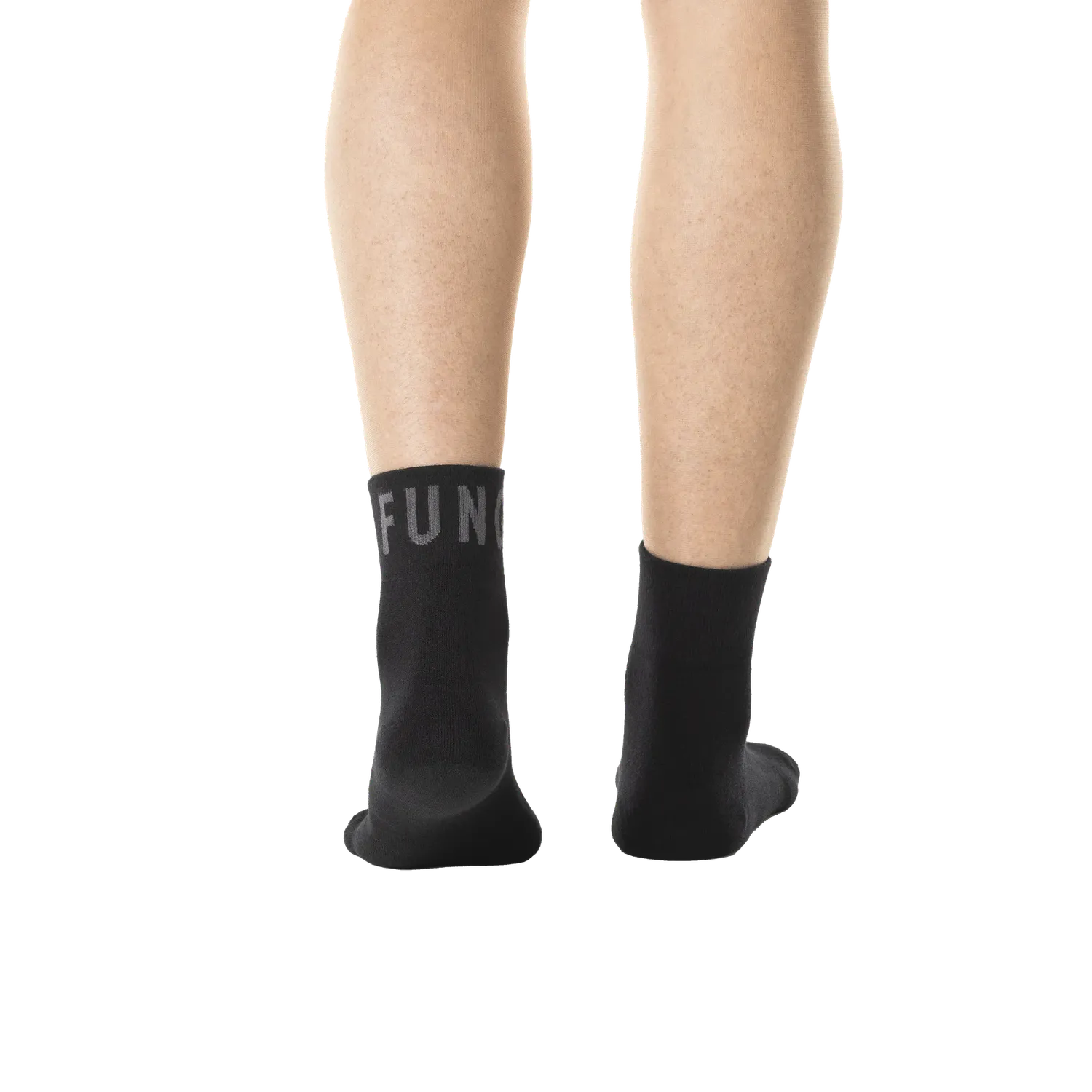Funq Wear WIDE+ Active Cushion Quarter strømper sort