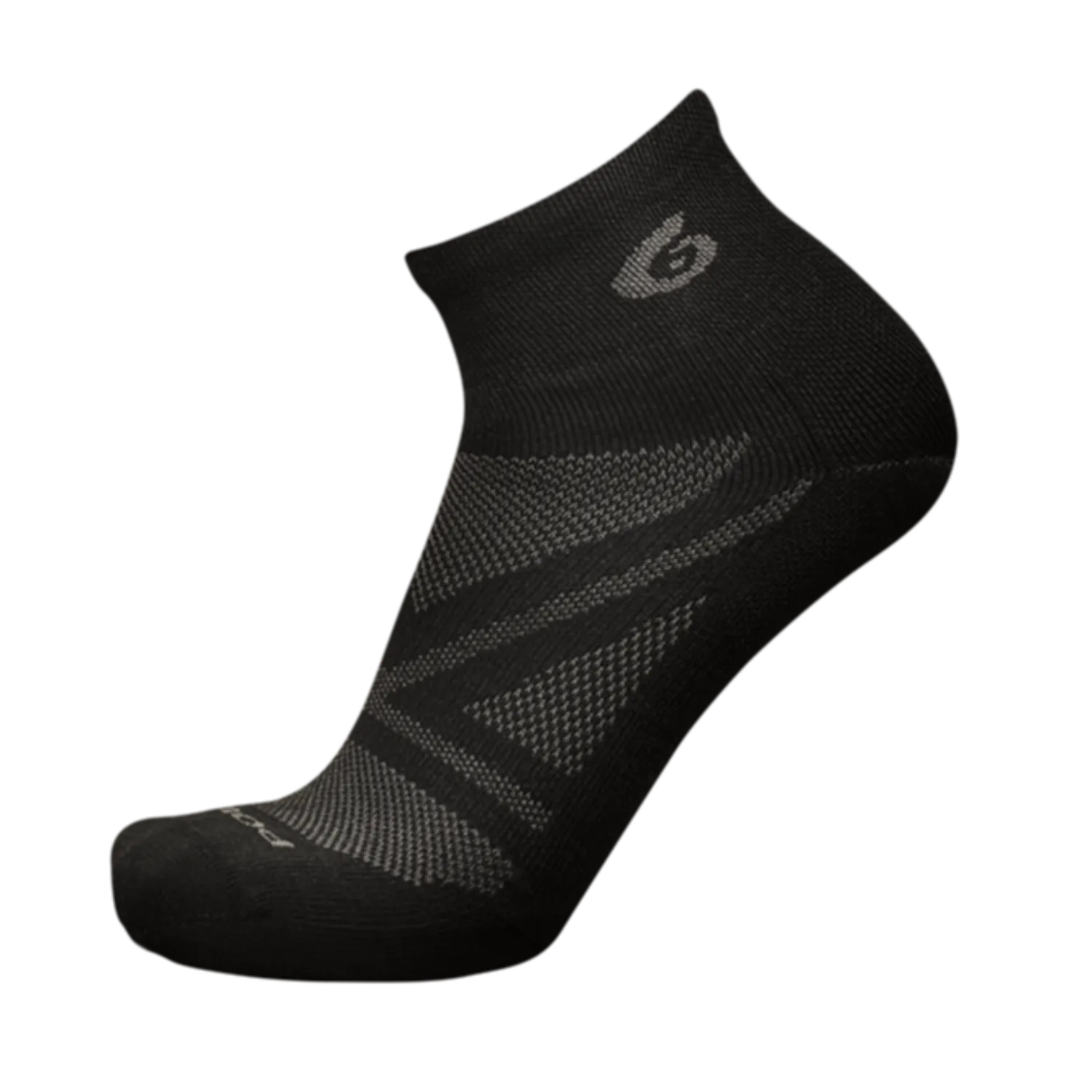 Point6 Second Wind Ultra Light 1/4 Crew strømper sort uld