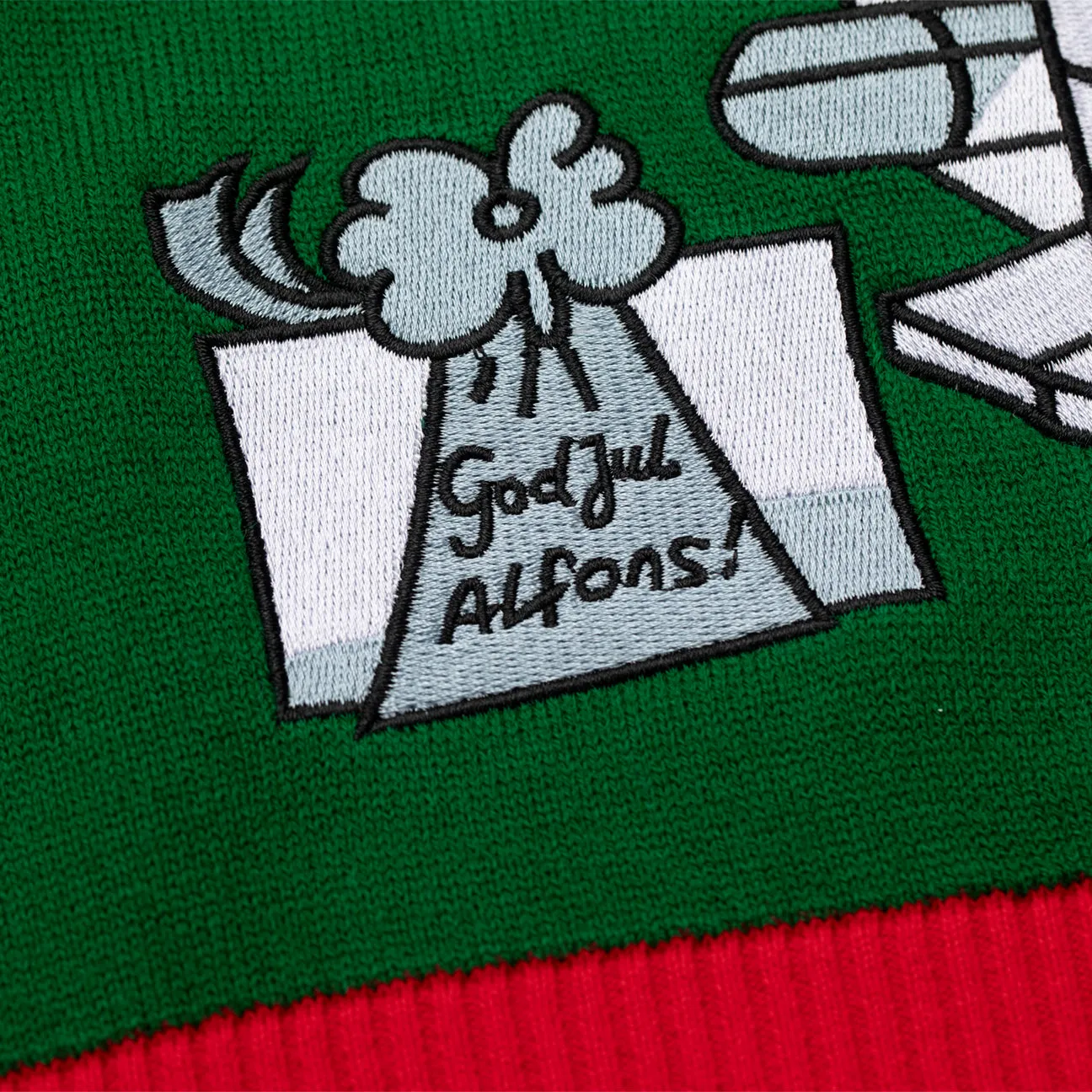 Svensk Husman Alfons Merry Christmas juletrøje dame akryl