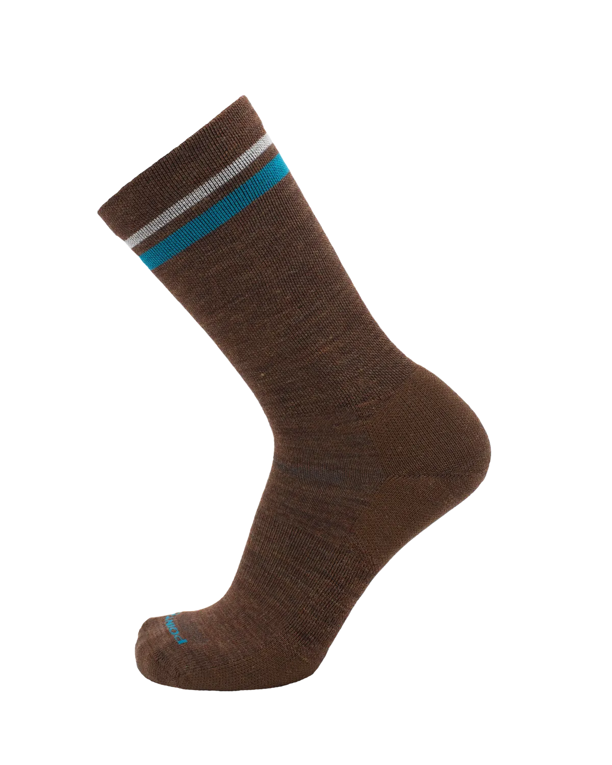 Point6 Athletic Stripe Extra Light Crew uldsokker white cedar