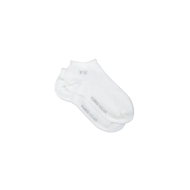 Funq Wear Fine Low Cut uldsokker hvid merino