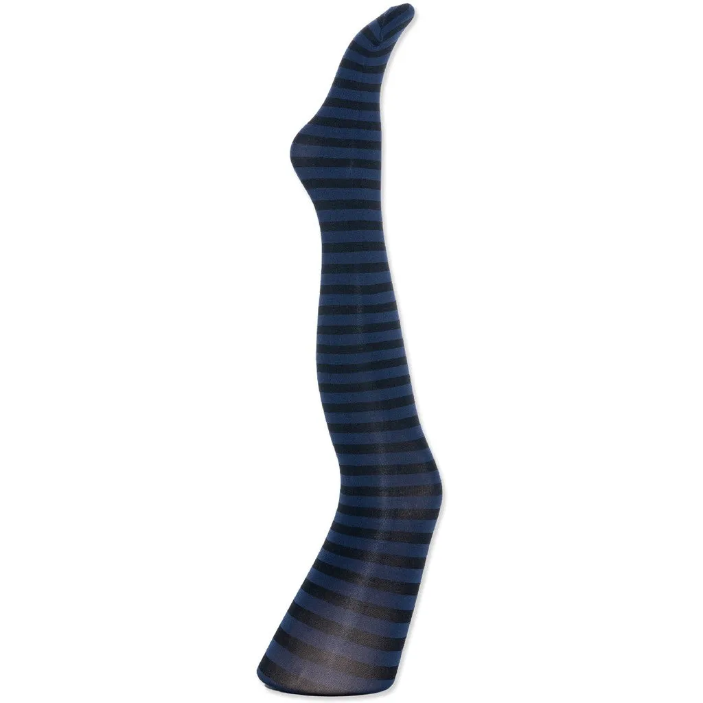 Moi Frida stripe strømpebukser navy str. 1-2