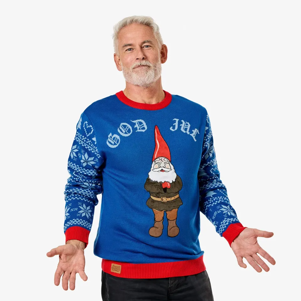 Svensk Husman Husalf juletrøje herre akryl