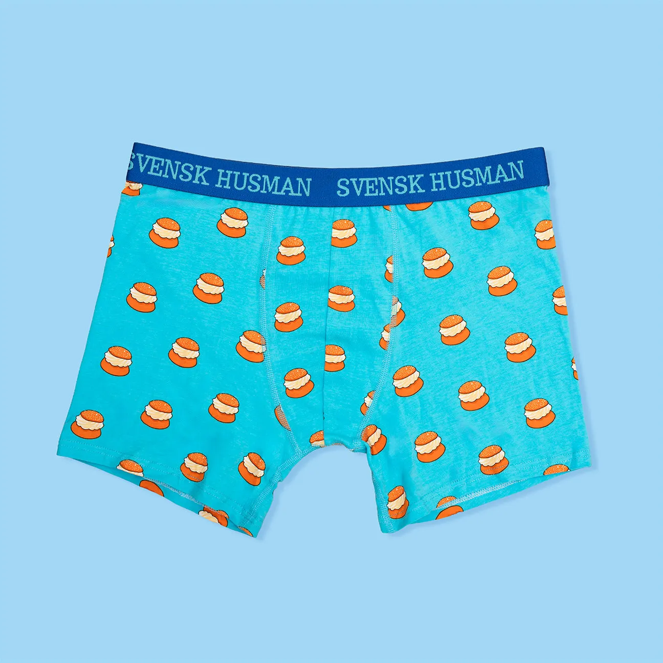 Svensk Husman Semla Boxer boxershorts rosa bomuld