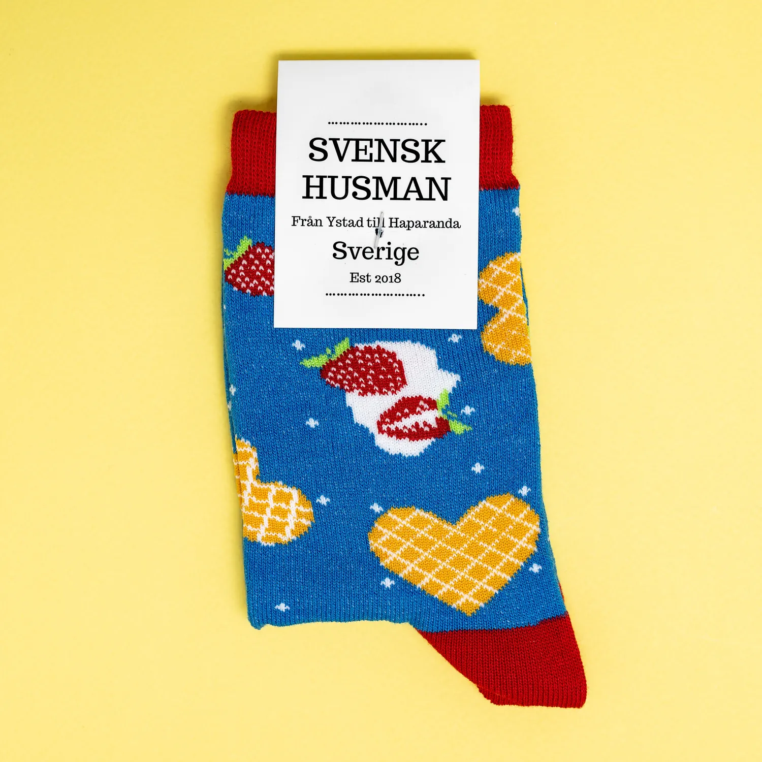Svensk Husman Vaffel børnesokker 4-6 år bomuld