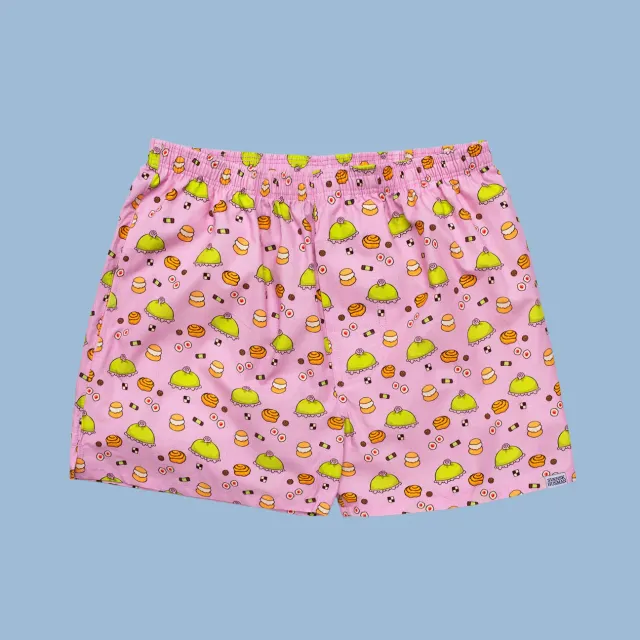 Svensk Husman Fika Pink boxershorts S-XXL lyserød bomuld