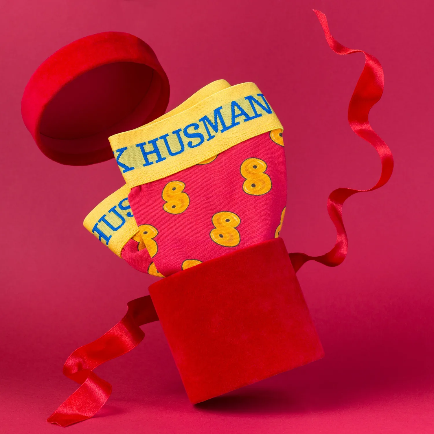 Svensk Husman Lussebulle boxershorts gul bomuld