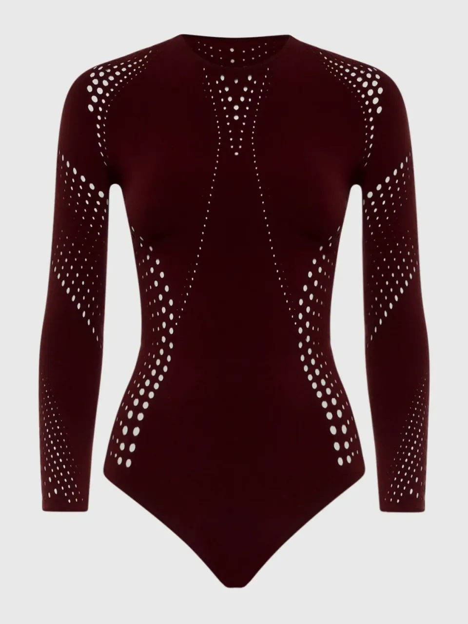 Fogal Cythere bodystocking lange ærmer sort formende