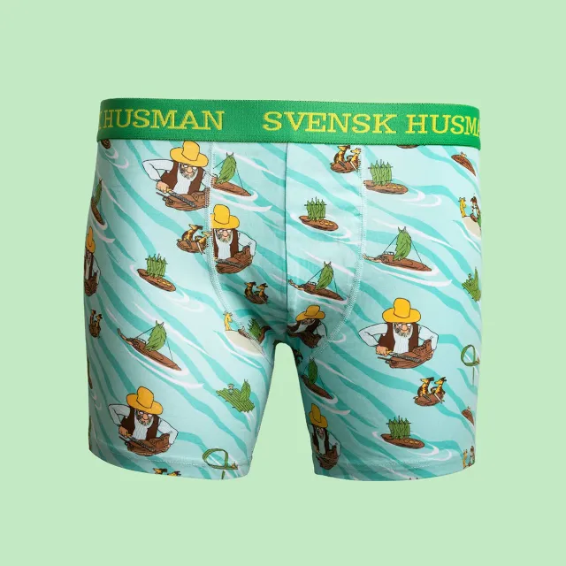 Svensk Husman Barkbåtar boxershorts herre bomuld