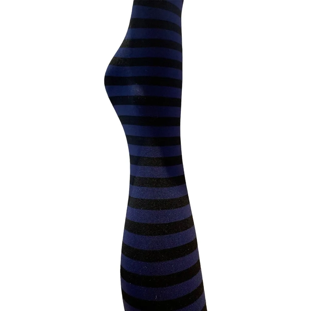 Moi Frida stripe strømpebukser navy str. 1-2