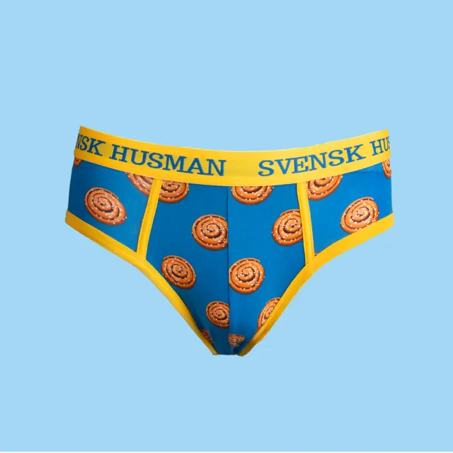Svensk Husman Kanelbolle Rund herretrusse 1 stk bomuld