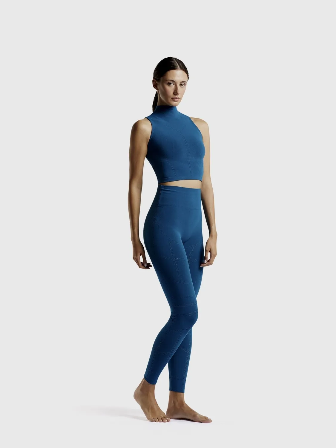 Fogal Balmora Crop Top Baltic sømløs BH-top