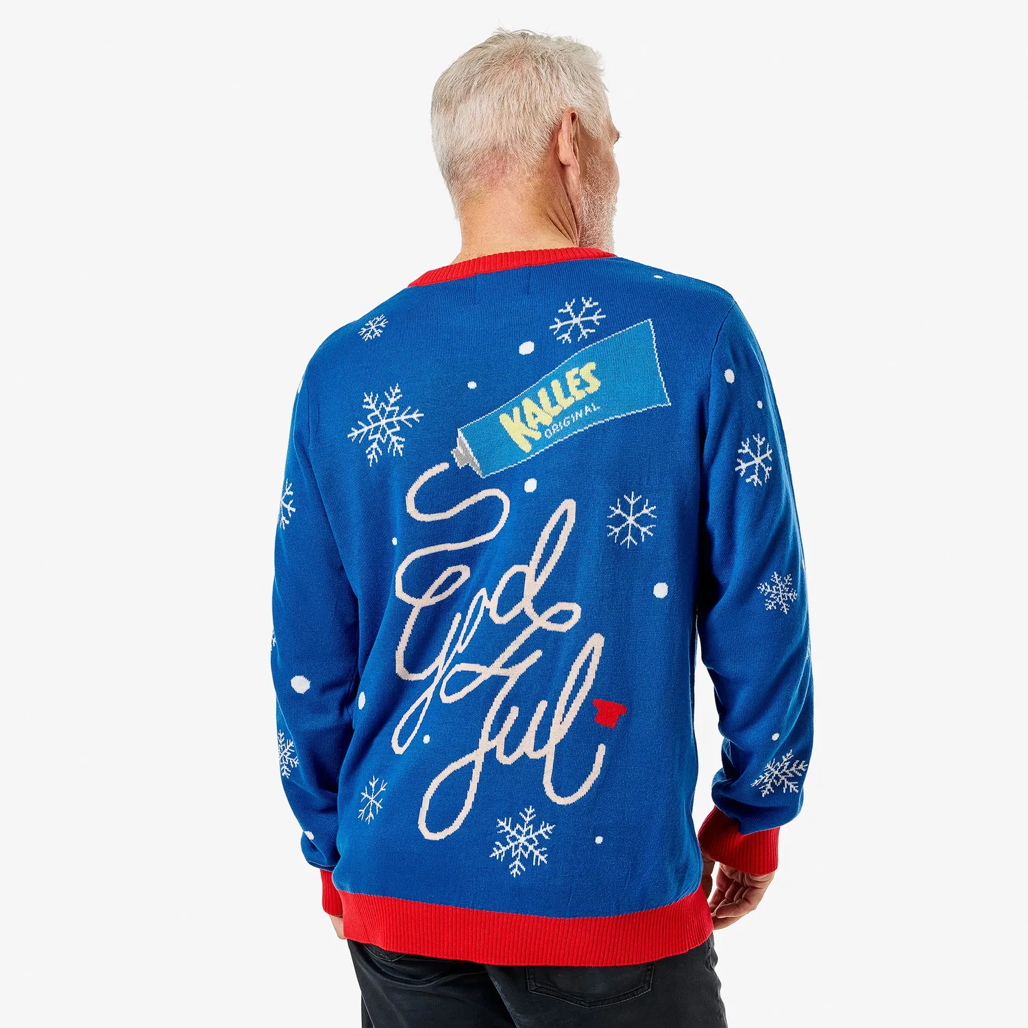 Svensk Husman Julesweater Kalles Kaviar herre akryl